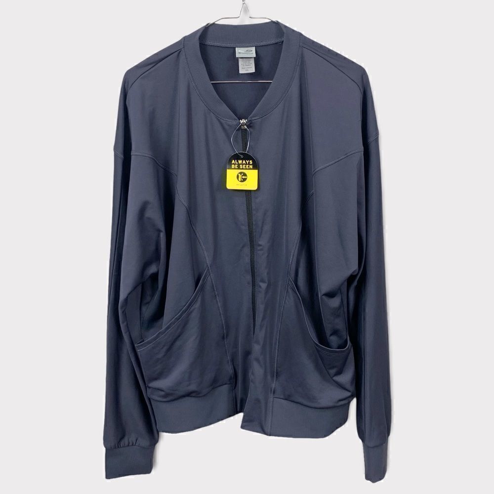 NWT Champion Reflective Grey Bomber Light Jacket